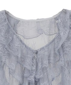 earth music&ecology ＳＥＴ２点ラッフルレースブラウス＋キャミソール