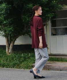 Tiaclasse 【新色追加・洗える】ランダムリブ編みドルマンニットチュニック