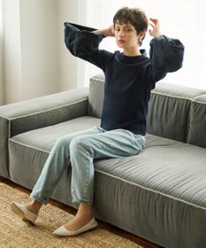 #Newans 【洗える】コンビネーションベルスリーブニット