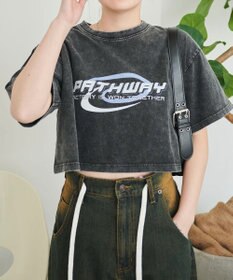 WEGO ヴィンテージウォッシュグラフィックショートT