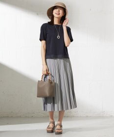 J.PRESS LADIES L 【接触冷感】コットンスムース カフス袖 カットソー