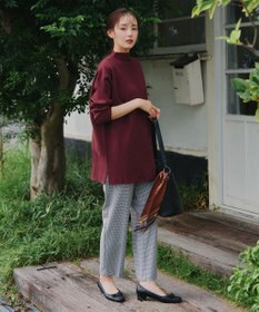 Tiaclasse 【新色追加・洗える】ランダムリブ編みドルマンニットチュニック