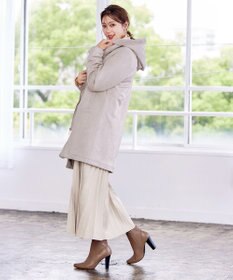 Tiaclasse スエードボンディグフード付きコート