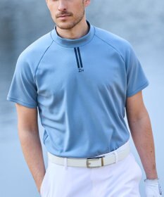 ZERO HALLIBURTON 【吸水速乾・抗菌防臭】 ダブルリブモックネックTシャツZHG-M5S5b 82950