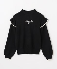 ANY KIDS 肩フリル しあわせタッチニット