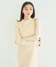 earth music&ecology ニットミニワンピース