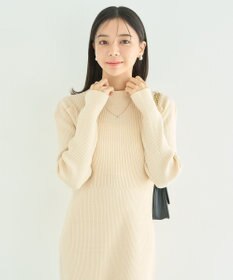 earth music&ecology ニットミニワンピース