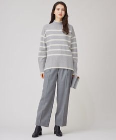 自由区 L 【WEB限定カラーあり・洗える】ウールカシミヤブレンドハイネック ニット