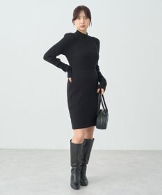 earth music&ecology ニットミニワンピース