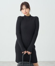 earth music&ecology ニットミニワンピース