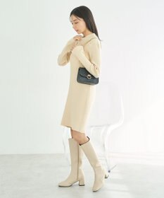 earth music&ecology ニットミニワンピース