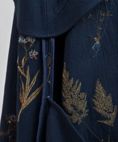 muuc ボタニカル刺繍のワンピースドレス