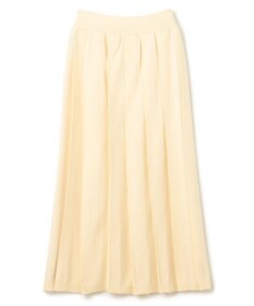 uncrave 【手洗い可】ドライタッチ ニット プリーツ スカート（uncrave WHITE）