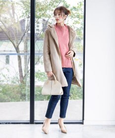 Tiaclasse スエードボンディグフード付きコート