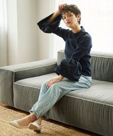 #Newans 【洗える】コンビネーションベルスリーブニット