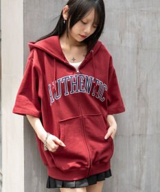 WEGO 【ユニセックス着用ITEM】カレッジロゴジップパーカー（SS）