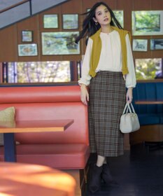 ANY SIS L ケーブルニット カーディガン