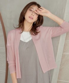 Tiaclasse L 【小倉優子さん着用・UVケア・接触冷感】ショートトッパーカーディガン