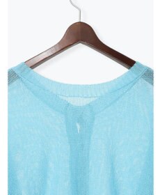 Te chichi 【WEB限定カラーあり】ペーパータッチヤーン2wayメッシュニット