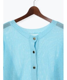 Te chichi 【WEB限定カラーあり】ペーパータッチヤーン2wayメッシュニット