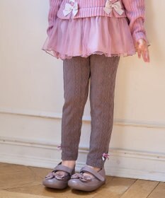 ANY KIDS ケーブル ジャガード レギンス