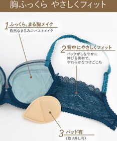 Wing Wing Lesiage　【2810シリーズ】　ブラジャー　ふっくらまる胸メイク　背中の段差軽減　ウイング／ワコール　PB2810