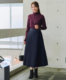 Tiaclasse 【洗える】タートルボタンニットトップス