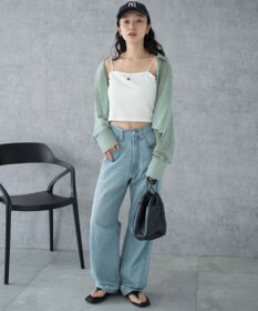 WEGO 【カップ付き/SMサイズ展開】nachumoreショートワンポイントキャミ