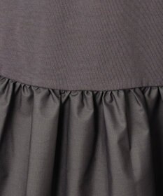 ANY L 【洗濯機可能】ペプラム チュニック丈トップス