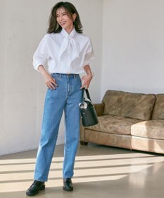 23区 L CANCLINI スカーフ ディテール シャツ