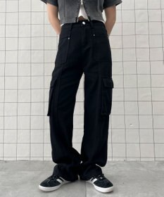 WEGO マルチポケットワイドカーゴパンツ