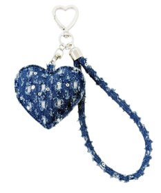 WEGO ハートデニムキーホルダー