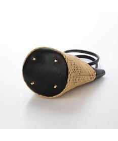 UNBILLION ペルケ perche / エステルメッシュ・牛革丸手2wayバケツバッグ