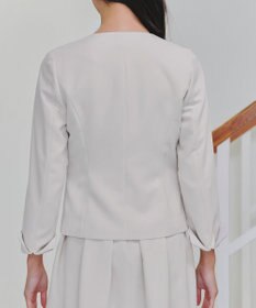 Tiaclasse L 【ダブルクロス・洗える】カラーレスジャケット