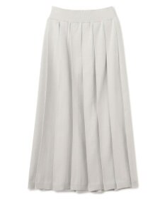 uncrave 【手洗い可】ドライタッチ ニット プリーツ スカート（uncrave WHITE）