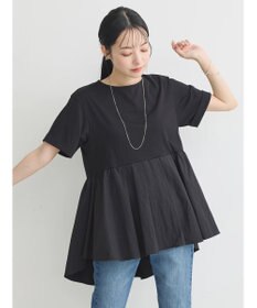 earth music&ecology 異素材チュニックカットソー