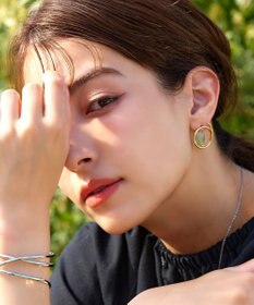 Tiaclasse カラーアクリル＋フープピアス