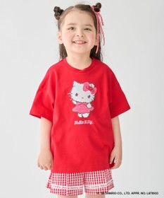 ANY KIDS 【サンリオキャラクターズ×ANY KIDS】ひんやり ミラクルスパンコール Tシャツ ハローキティ×レッド