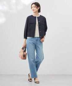 J.PRESS LADIES 【洗える】BASIC STRETCH DENIM ボーイフィット パンツ