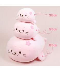 Mother garden しろたん 桜色 ふわもち ぬいぐるみ 38cm マスコット