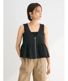 Green Parks ジャガードペプラムＺｉｐベスト