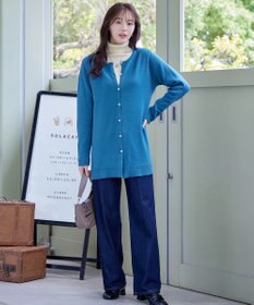 Tiaclasse 【洗える】タートルボタンニットトップス