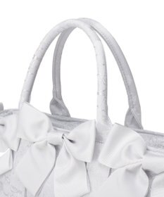 Maison de FLEUR ブルーマニアボリュームリボン２ＷａｙトートＭバッグ