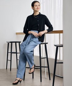 自由区 【アンサンブル対応】シアーシルクミックス カーディガン