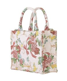 Maison de FLEUR フラワーガーデン柄ゴブラン2Wayスクエアトート