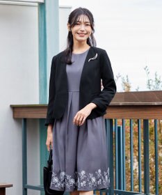 Tiaclasse L 【ダブルクロス・洗える】カラーレスジャケット