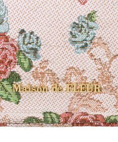 Maison de FLEUR フラワーガーデン柄ゴブラン2Wayスクエアトート