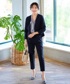 Tiaclasse L 【ダブルクロス・洗える】カラーレスジャケット