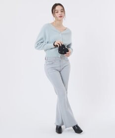 LeSportsac HEART WRISTLET/レッド/ホワイトハートEMB