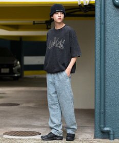 WEGO 【ウエストゴム/SMLサイズ展開】デニムイージーストレートパンツ2